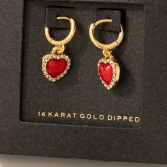 Heart Drop Ruby Red - Picture 2 of 2